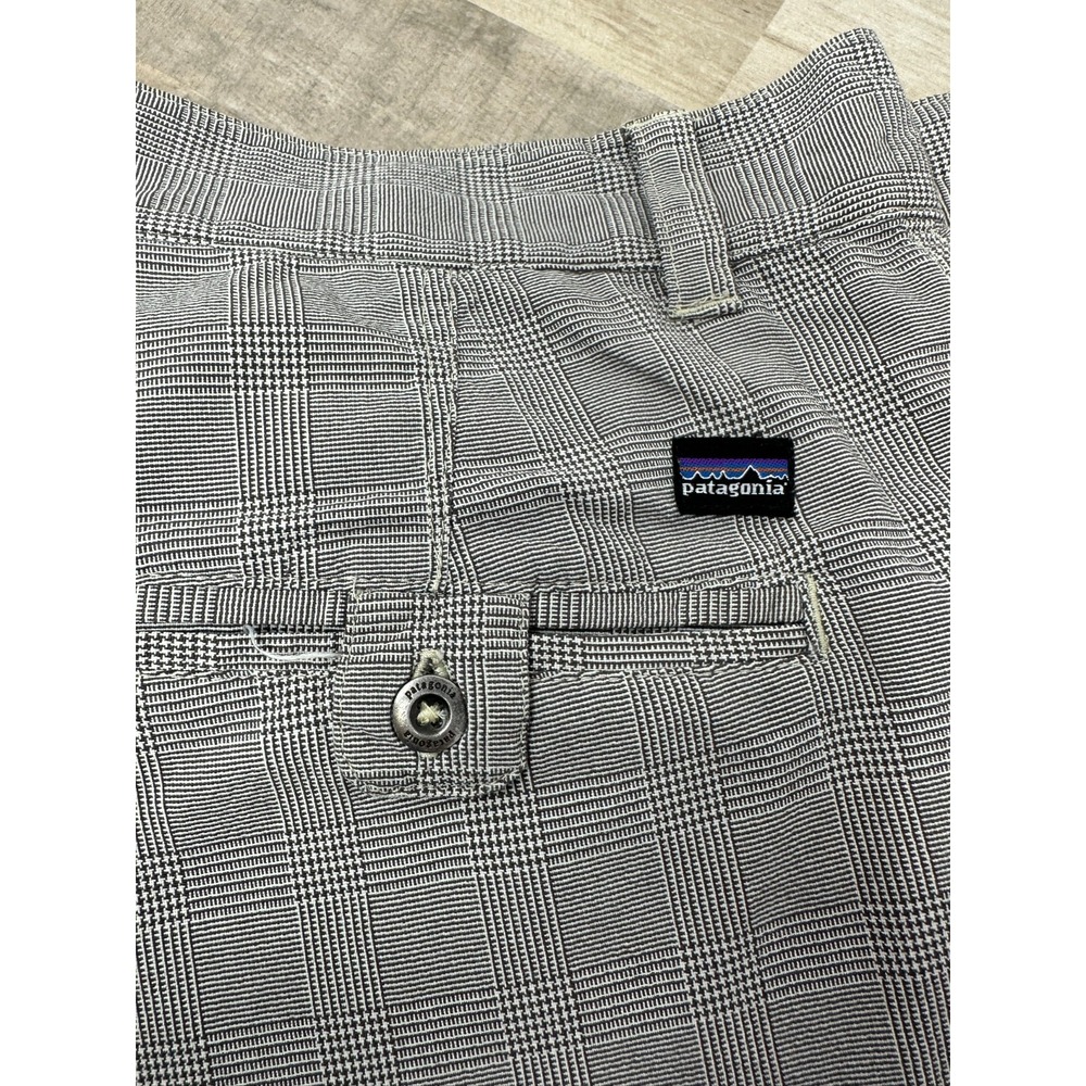 Patagonia Shorts Men's Size 40 ~ 12" Inseam Stretch Pockets Houndstooth Print - Picture 6 of 13